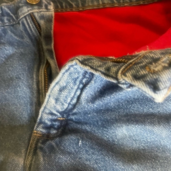 Wrangler Rugged Wear Distressed Thrashed Fleece Men’s 30x32” Grunge Denim Jeans - Picture 7 of 13